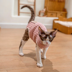 Sphynx Cat Clothes – Padded Onesie | Lotus Pink