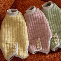 Sphynx Cat Clothes – Padded Onesie | Ginger Yellow