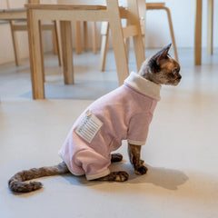 Sphynx Cat Hoodie – Four Leg & Fold Over Collar | Pink