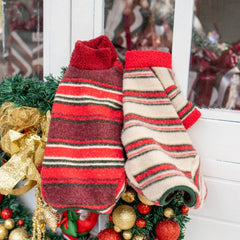 Sphynx Cat Jumper – Winter's Embrace  | Red Plaid