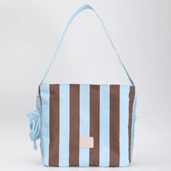 Striped Cat Carrier Tote – Airy Mesh and Peek Out Window