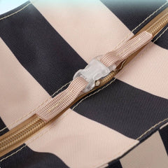 Striped Cat Carrier Tote – Airy Mesh and Peek Out Window
