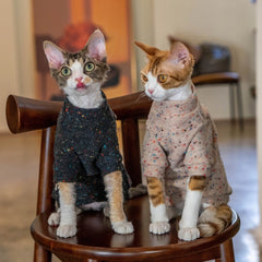 Sphynx Cat Sweatshirt – Soft Wool Blend | Khaki