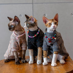 Sphynx Cat Sweatshirt – Soft Wool Blend | Khaki