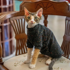 Sphynx Cat Sweatshirt – Soft Wool Blend | Black